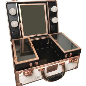 Diva Dolly Rose Gold and Marble Travel Dancer or Makeup Artist Case NEW